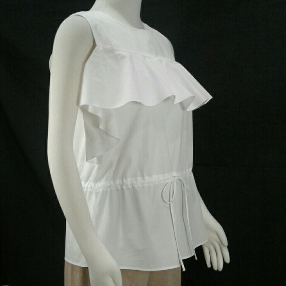 NWT Banana Republic Classic White Blouse Sz M